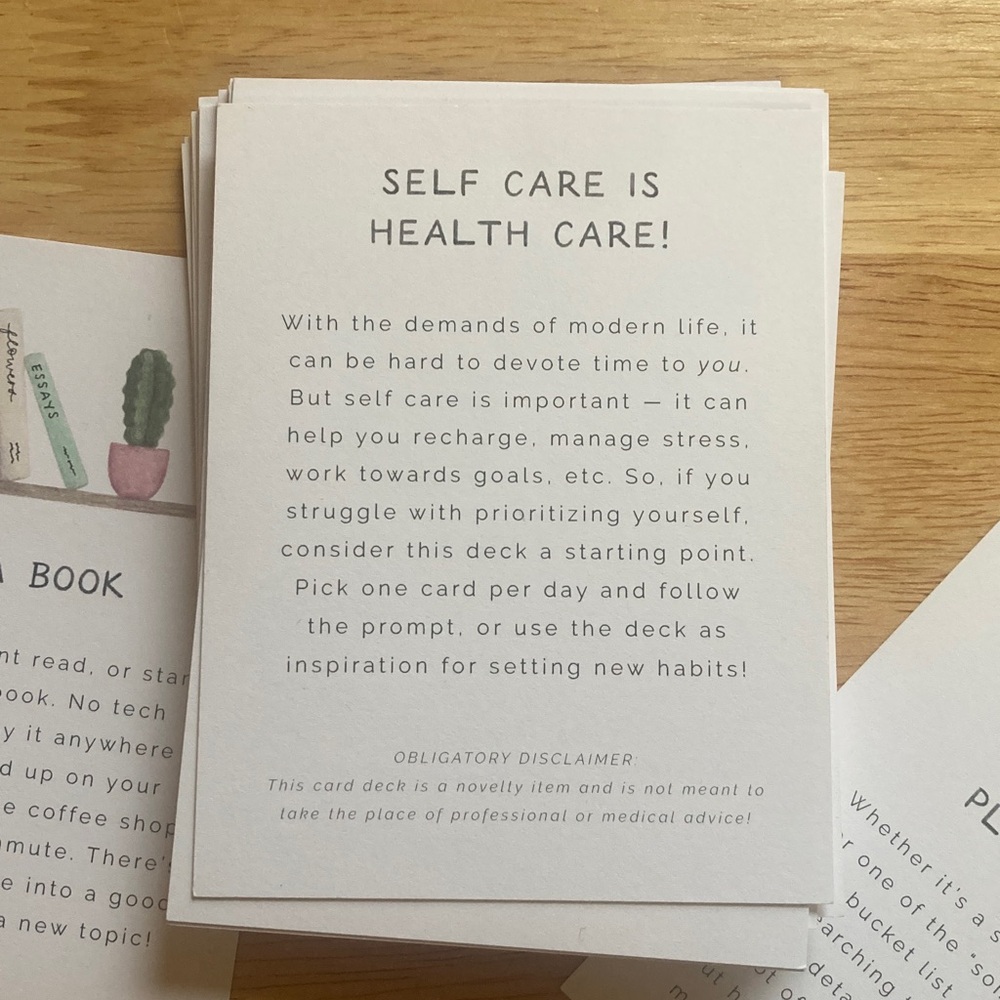 Daily Dose of Self Care Cards - Picture 4 of 4